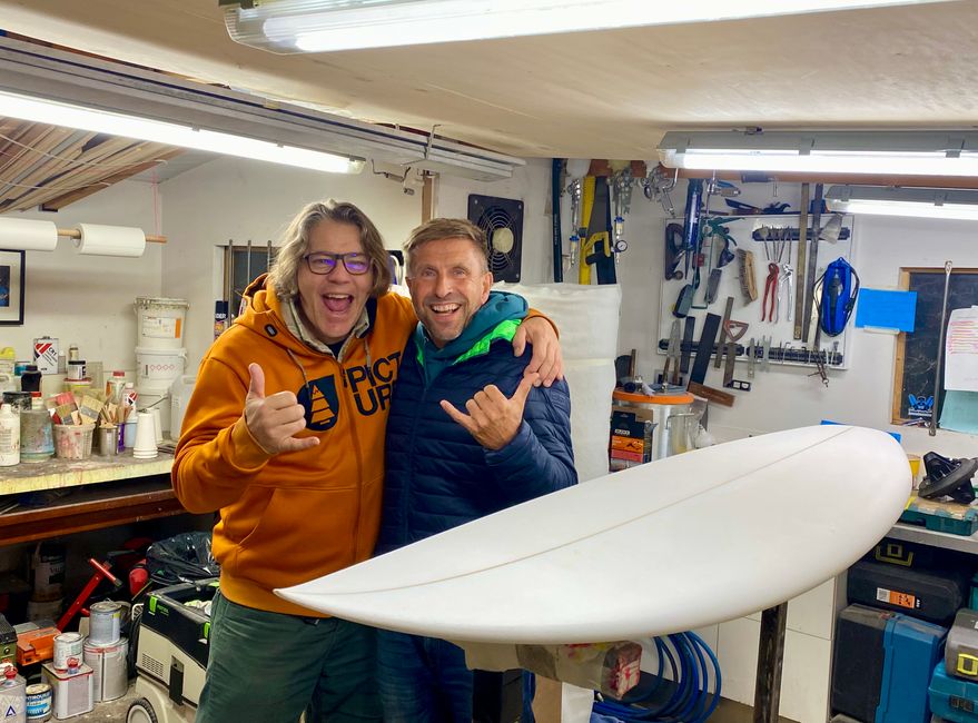 Wir kennen uns erst seit 3 Stunden... - mit Chris in seinem "atelier du shape"