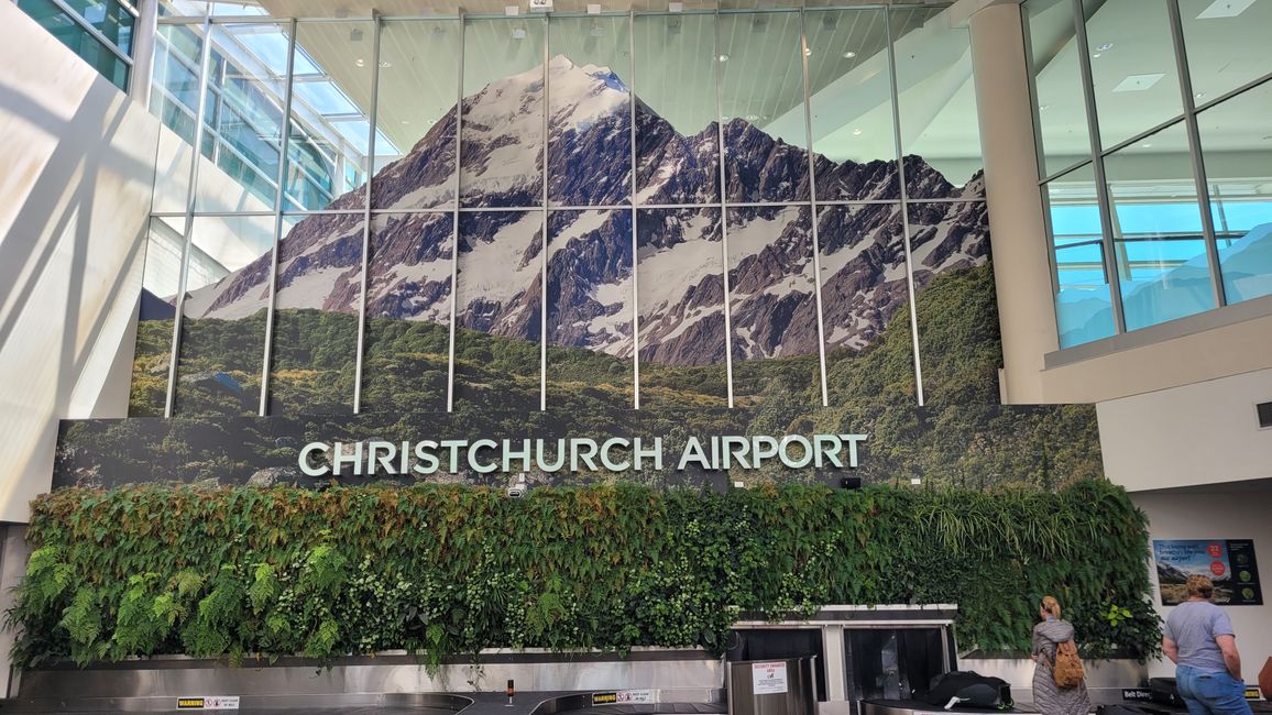 Christchurch - Arrival from Auckland