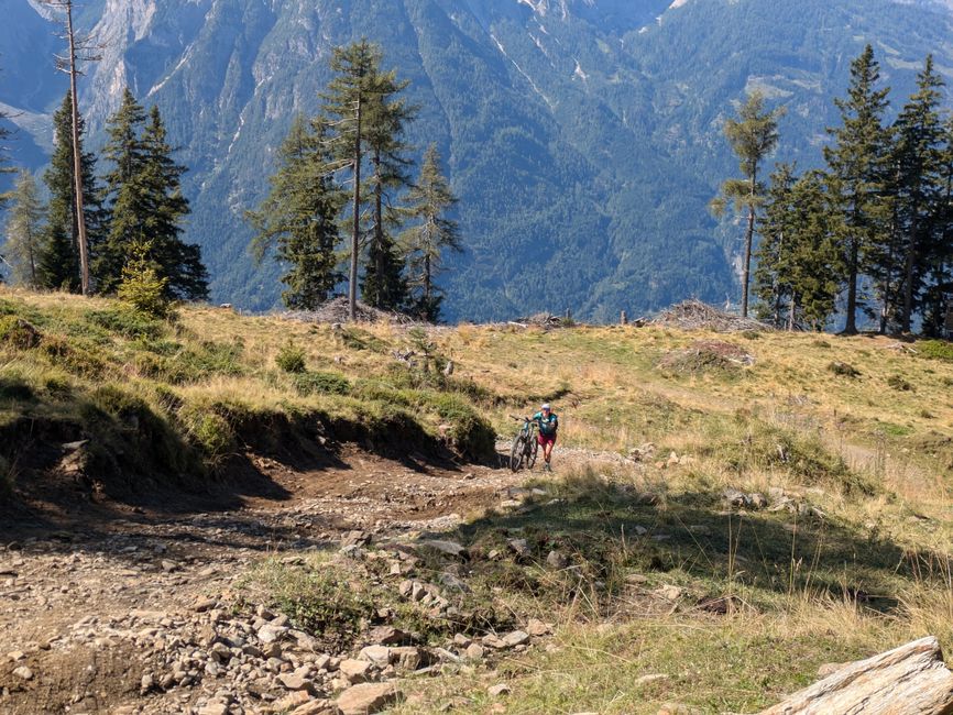 Die letzten 200 m wurden geschoben...