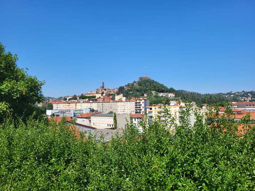 Blick vom Stellplatz am Bahnhof