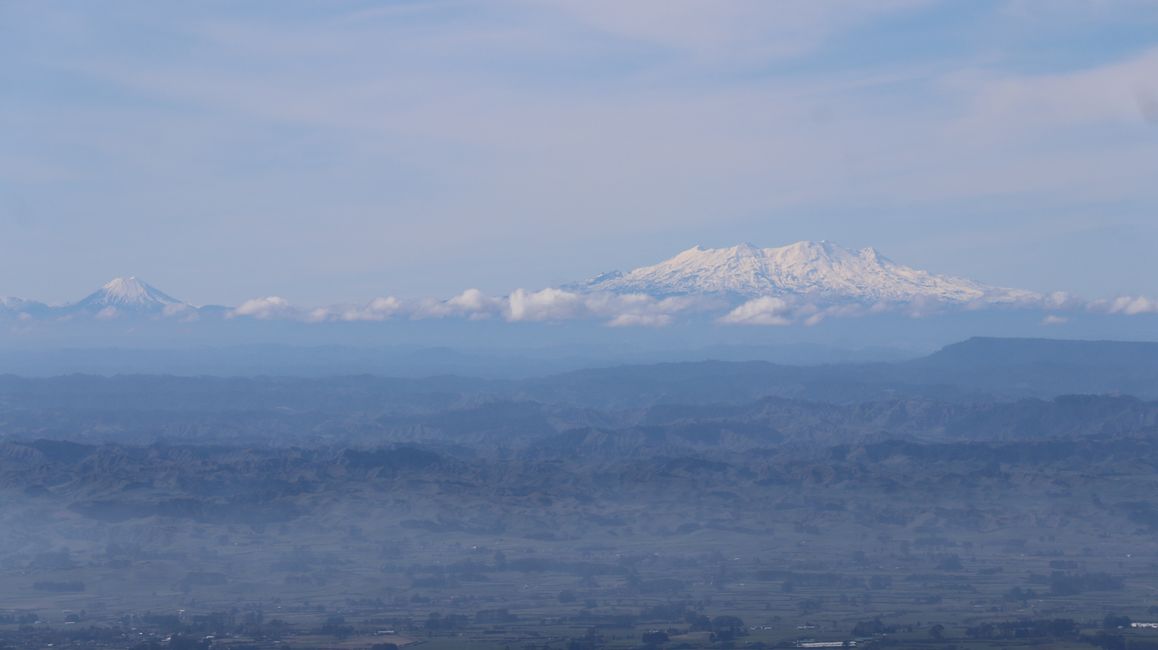 Blick auf den Tongariro National Park und Mount Ruhapue