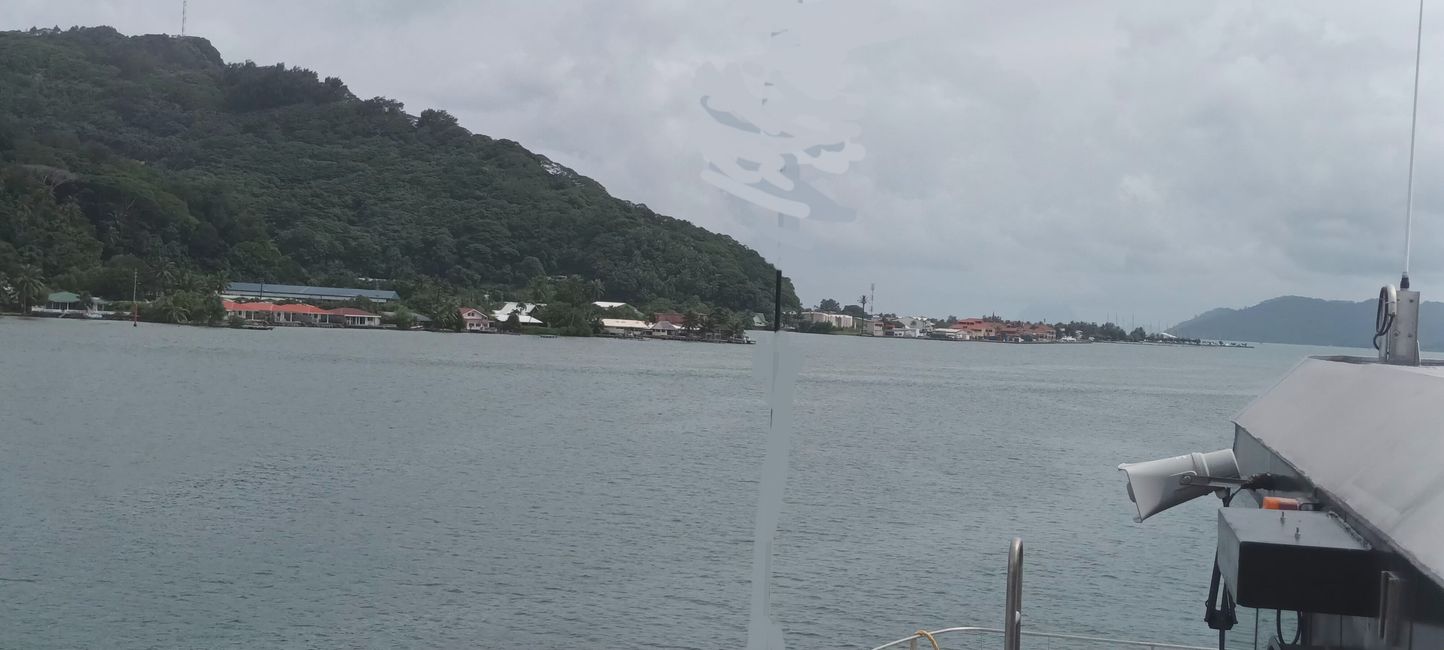 Nur 50min dauert die Überfahrt nach Raiatea
