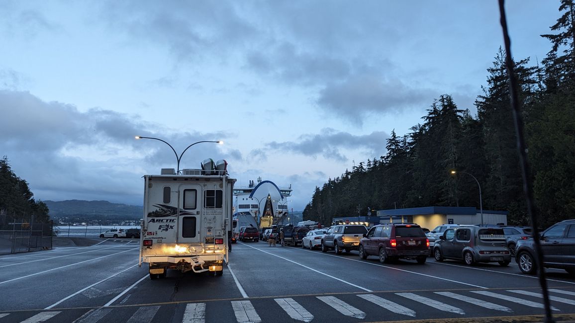 At the ferry at 6:30 am