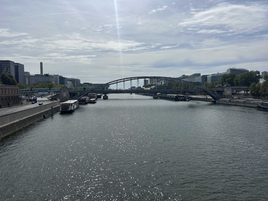 Erster Blick auf die Seine