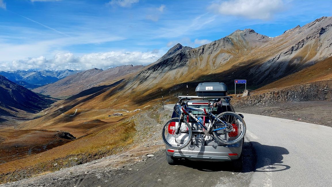 Startpunkt der Wanderung kurz unterhalb des Passo d'Agnello