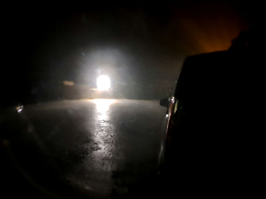 Regen bei Nacht