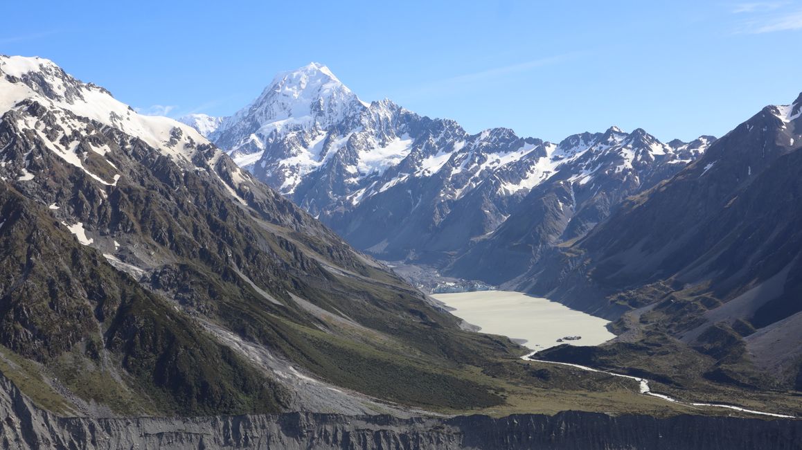 Mount Cook mit Hooker Glacier