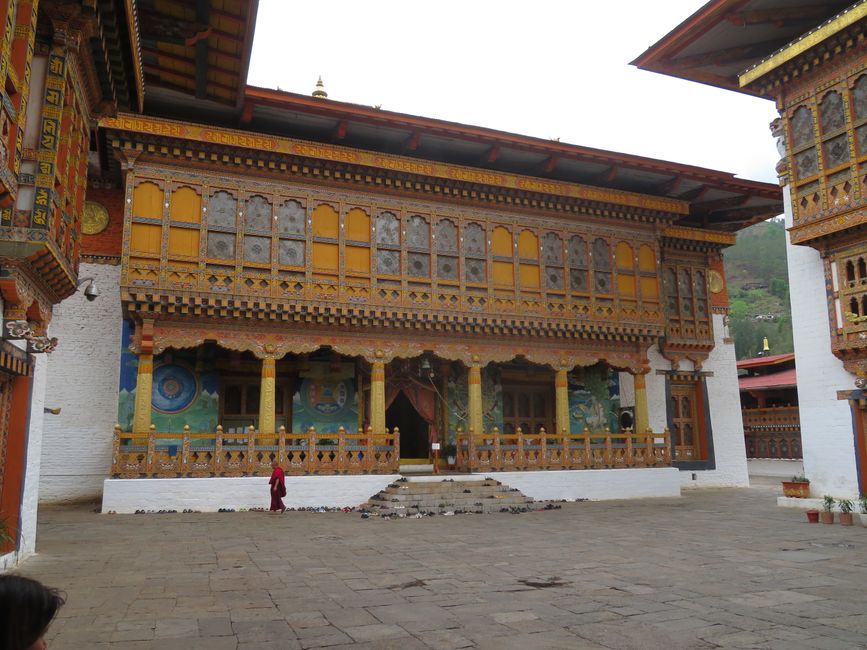 Please remove shoes in front of the temple