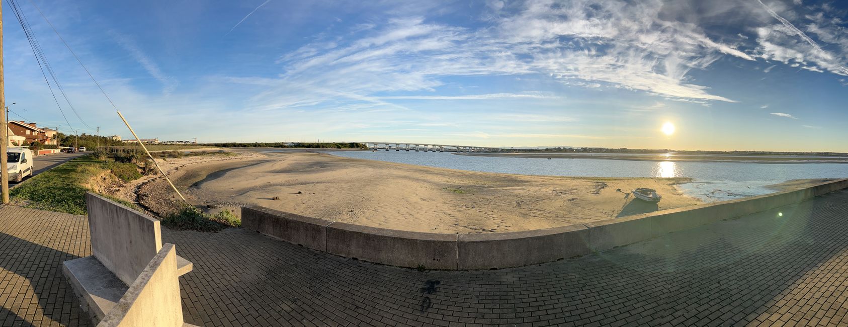 Bei der Brücke ist der halbe Weg geschafft