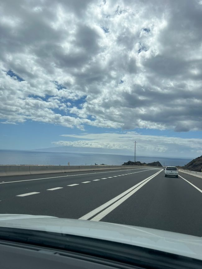 Ocean view on the road