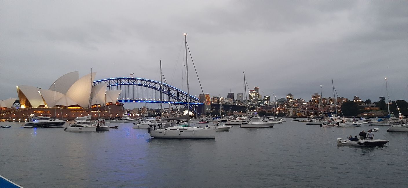 Silvester in der Sydney Harbour Bay