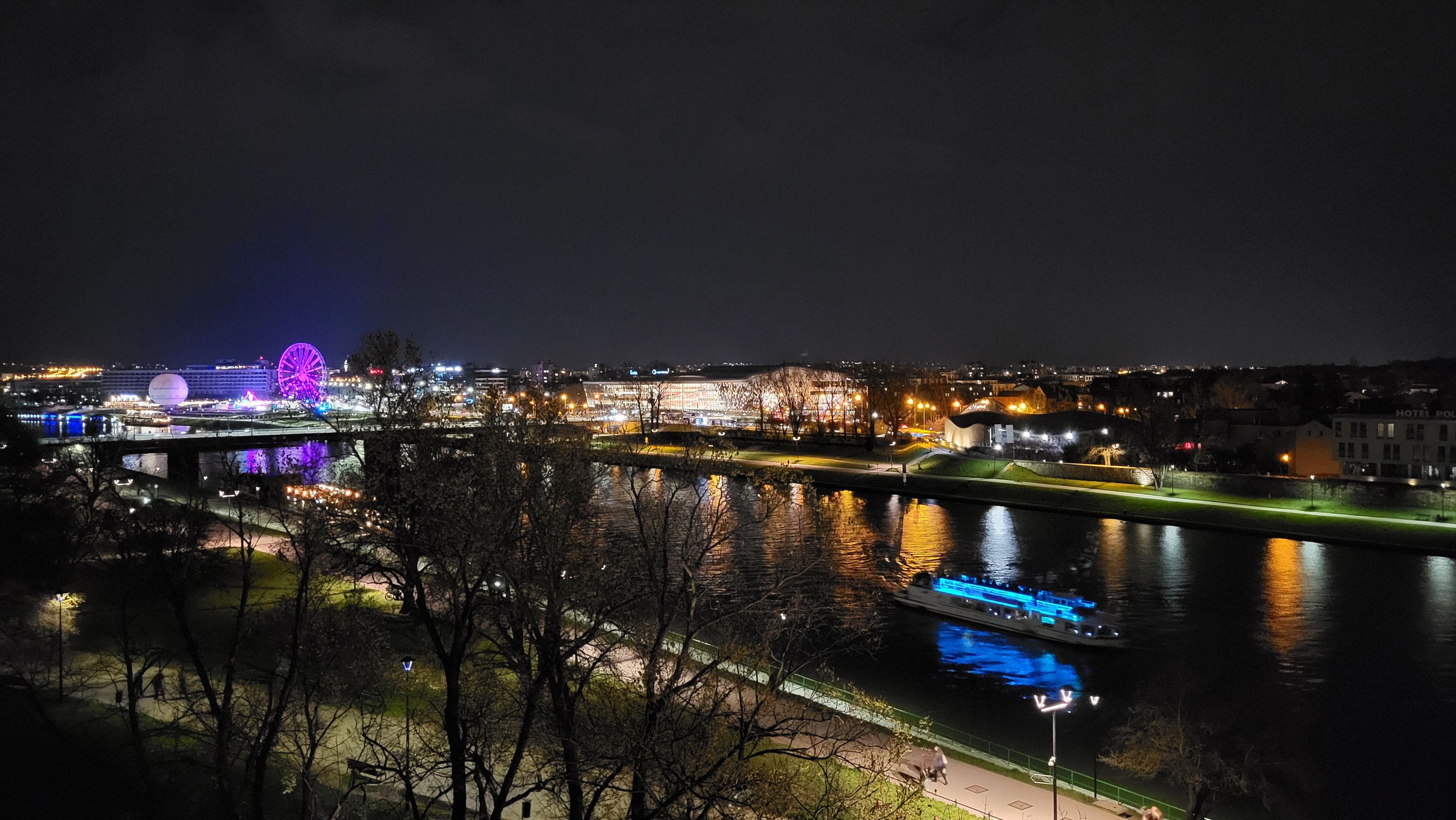 Vue sur Cracovie le soir