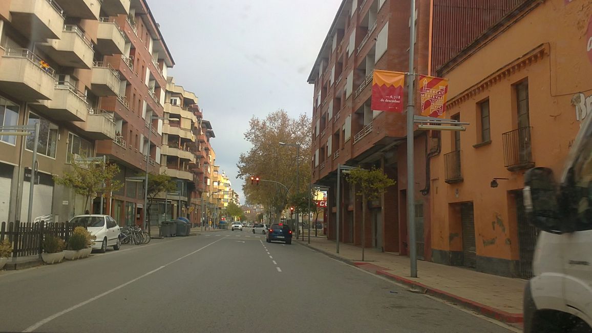 Route from Barcelona to Vic (Catalonia) (December 2019)