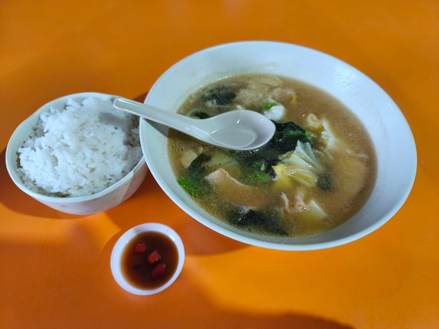 The Hawker Center in Singapore ....