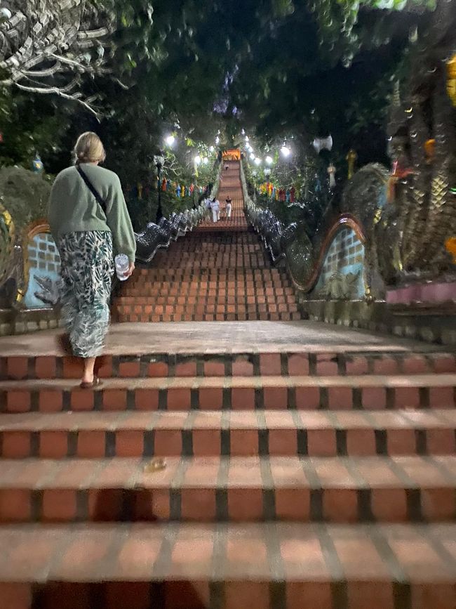 Chiang Mai - morning at 5:30 a.m., climb to the temple