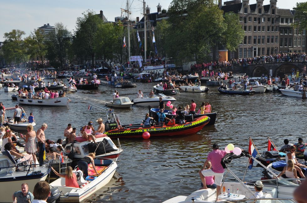 Prideday in Amsterdam im August 2015