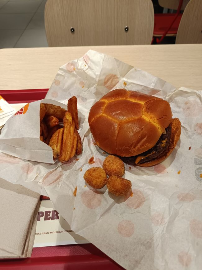 Fußballburger bei Burger King