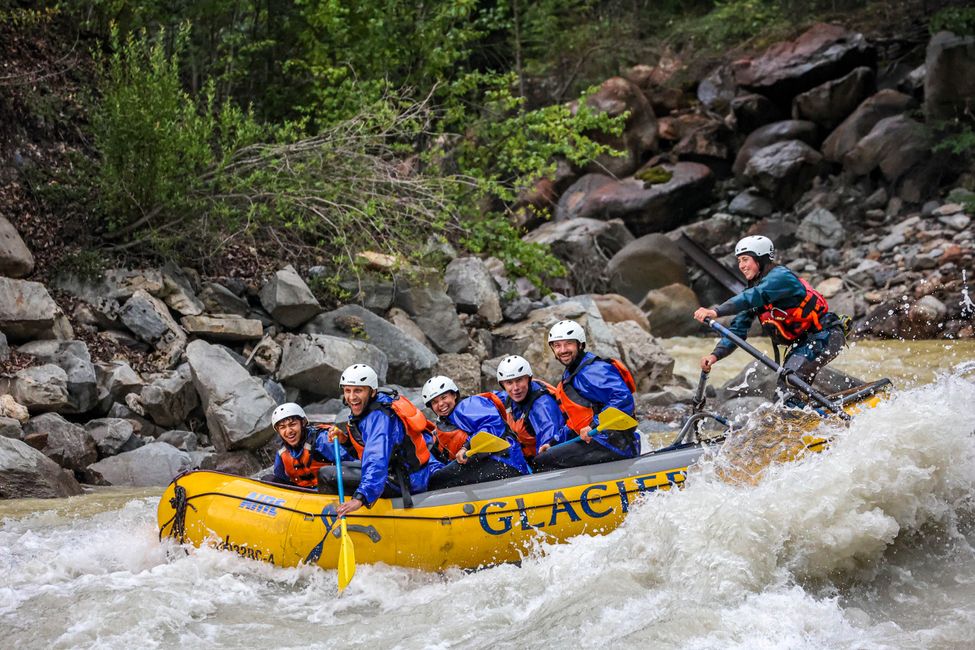 Rafting auf dem Kicking Horse River