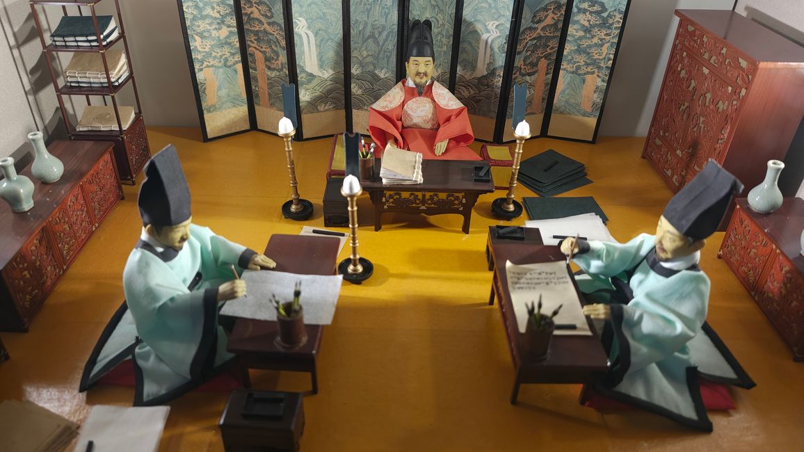 König Sejong entwickelt Hangeul