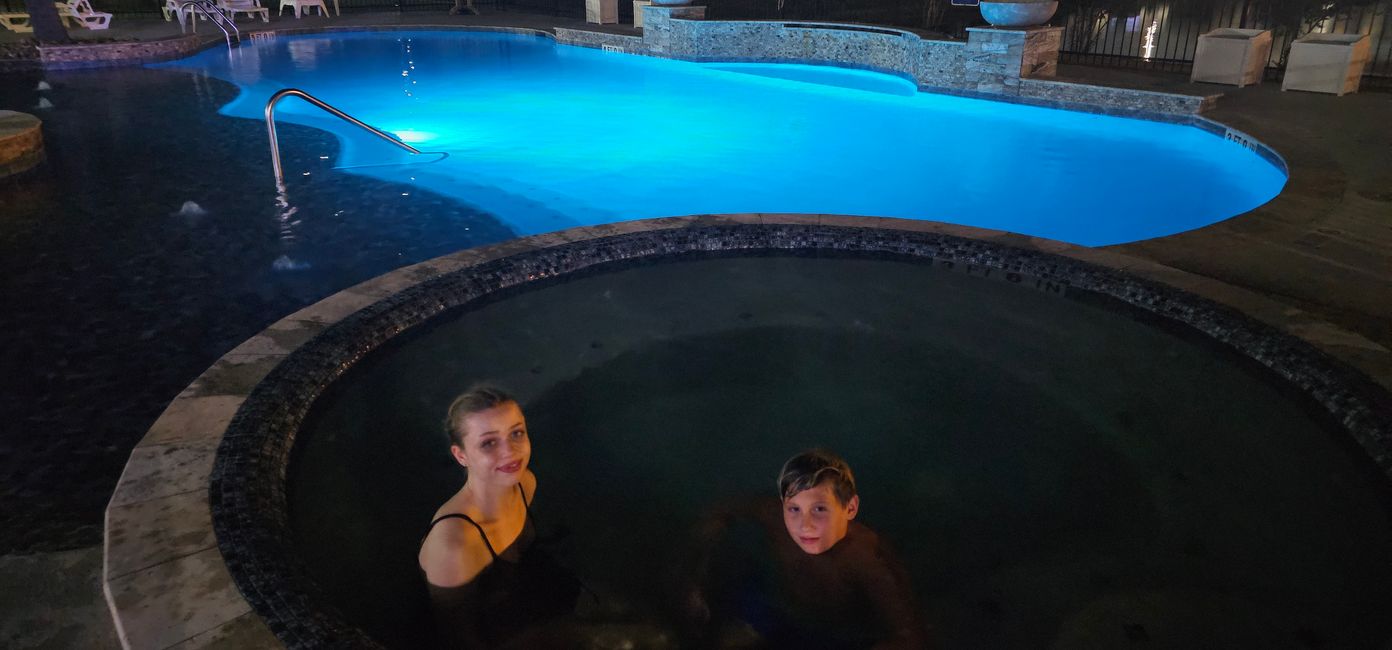 Der Whirpool hat gefühlte 45°C