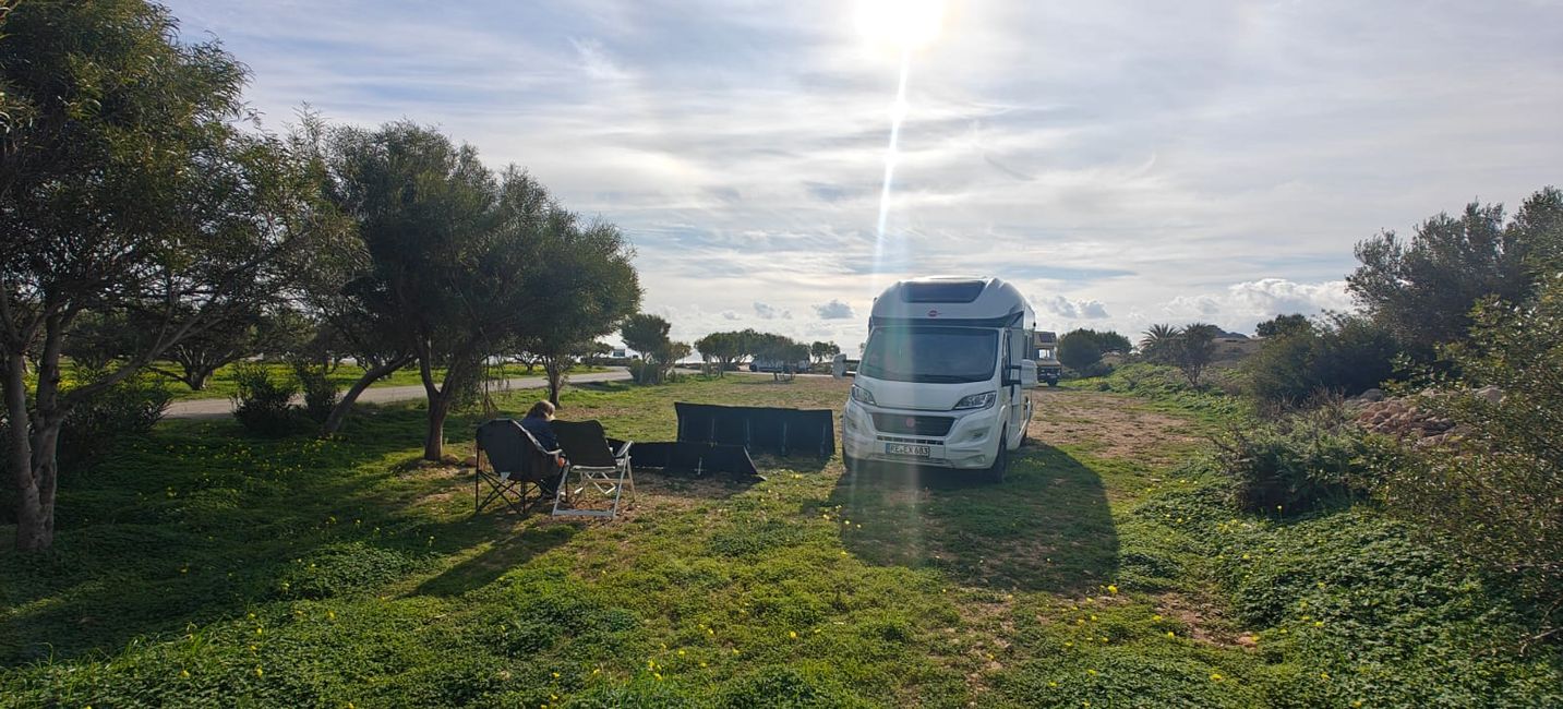 Stellplatz am Lefki Strand