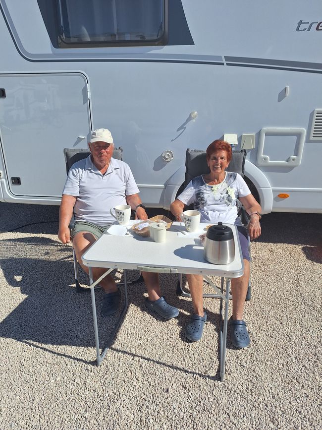 Ute und Gerd Kaffeepause