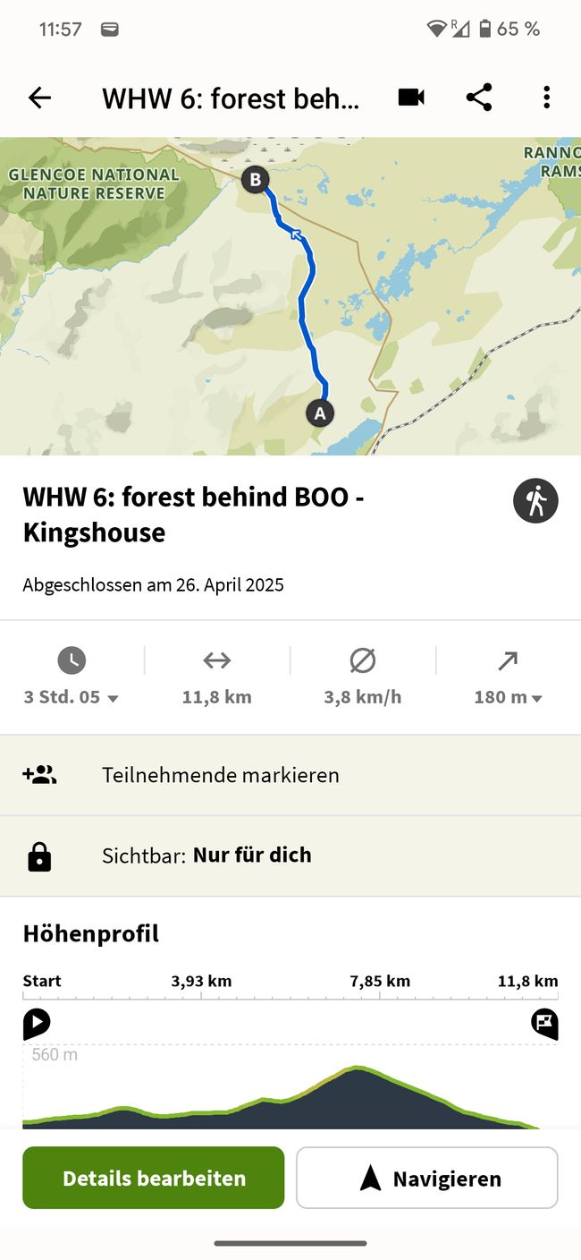 Mini Strecke heute