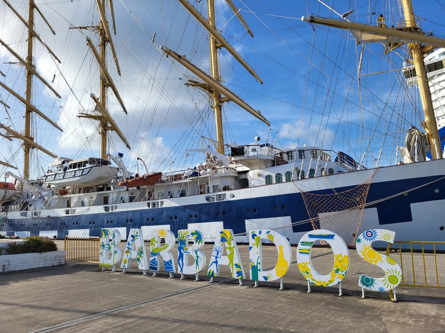 Oistins, Barbadoes, y salida con el Royal Clipper