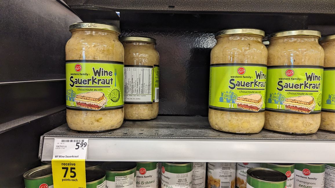 Auch im Yukon gibts Sauerkraut