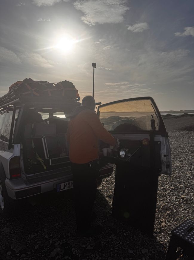 ...oggi ci dirigiamo verso sud verso Stokksnes e...