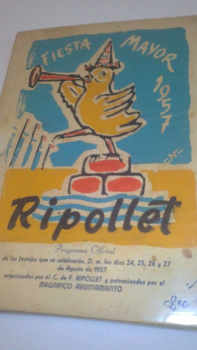 Old posters of the Festa Major de Ripollet (photos from 2018)