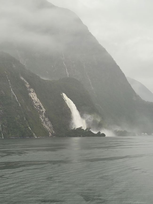 Tag 87 von 175: Kreuzfahrt rund um die Welt - Kreuzen im Milford Sound/Neuseeland
