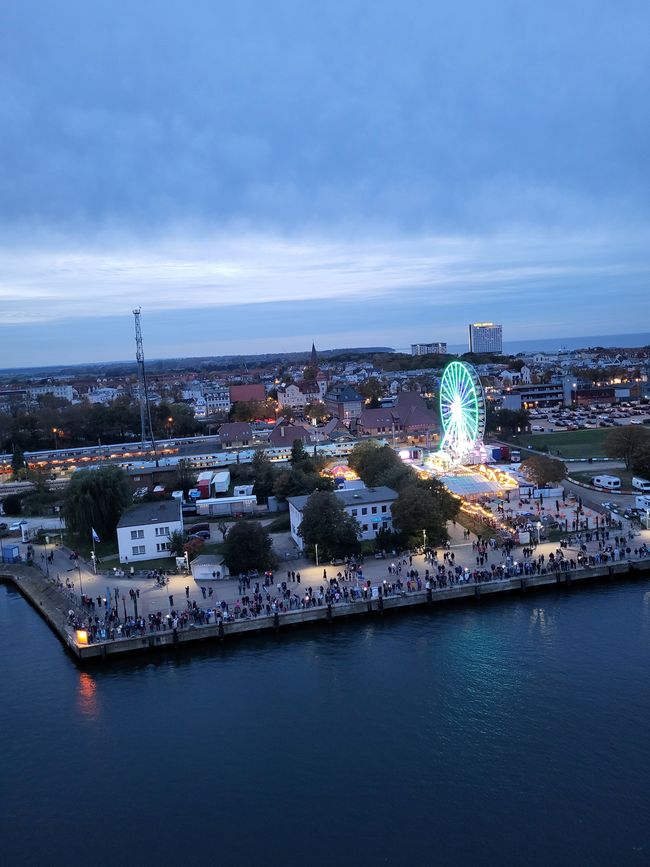 Departure from Warnemünde 