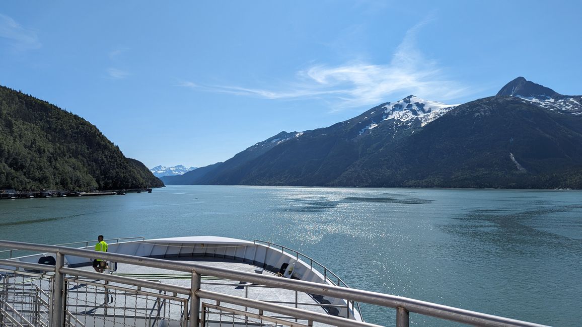 Day 23: Skagway - Haines: the big sweating in Alaska begins!