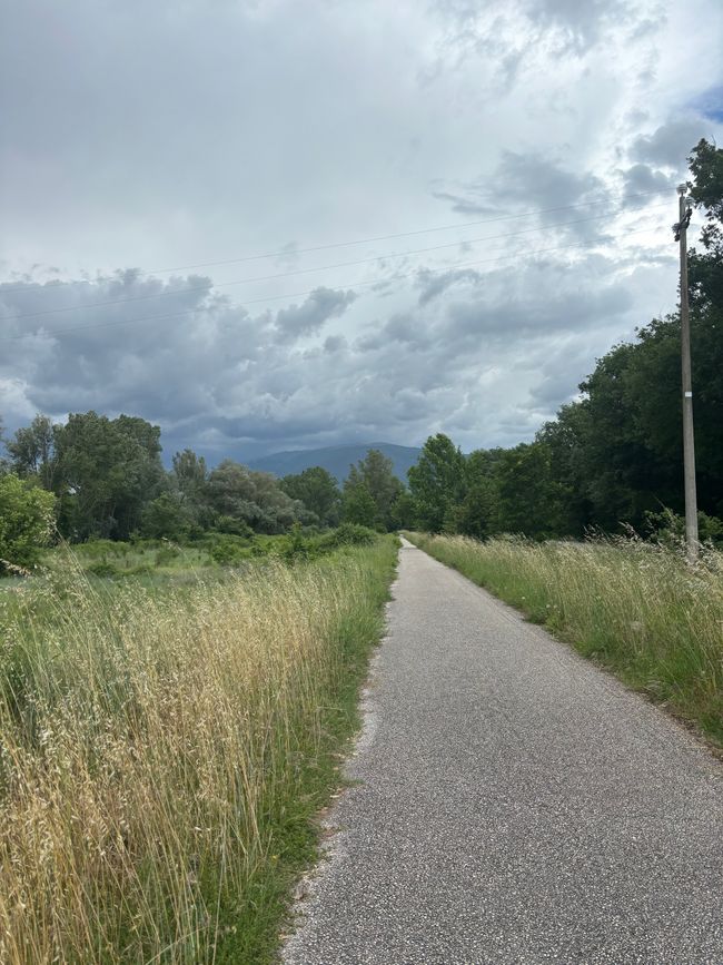 Das Gewitter ist mir auf den Fersen
