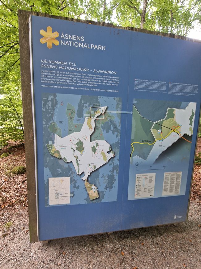 Schweden 7. Tag - Biltema, Asnen Nationalpark