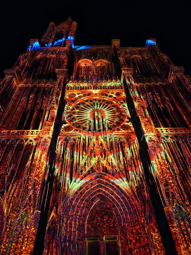 2026 - August - Lichtshow am Straßburger Münster