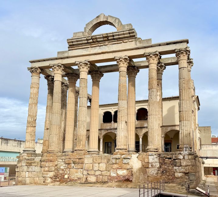 El teatro romano en Mérida. Aquí todavía se llevan a cabo eventos.