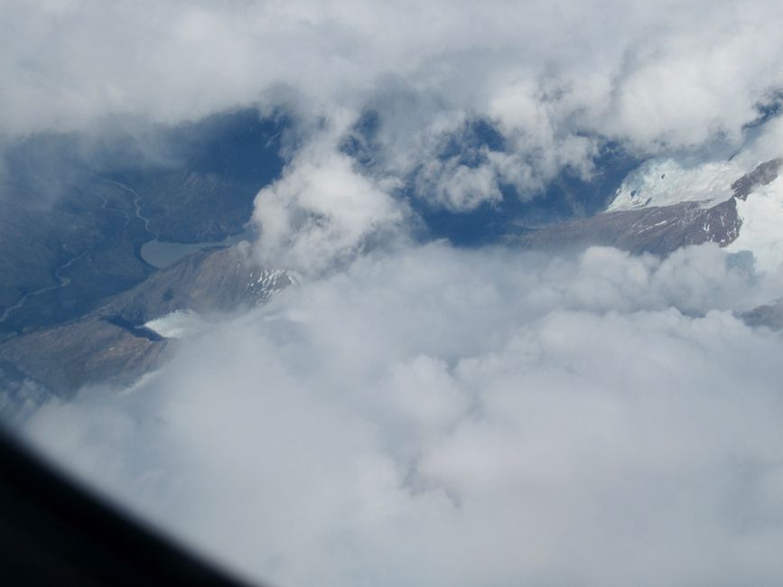 Desde el avión ..
