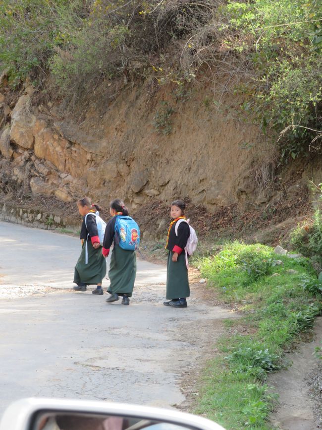 Mountains in Punakha