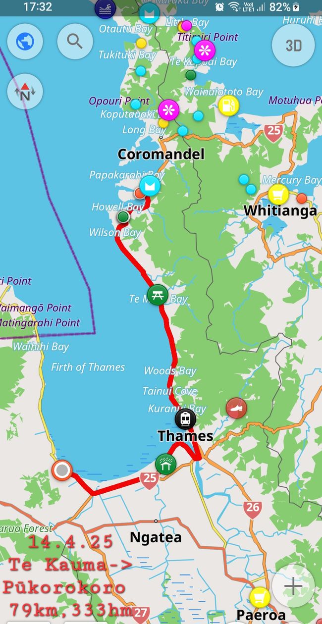 14.4.25 je quitte Coromandel