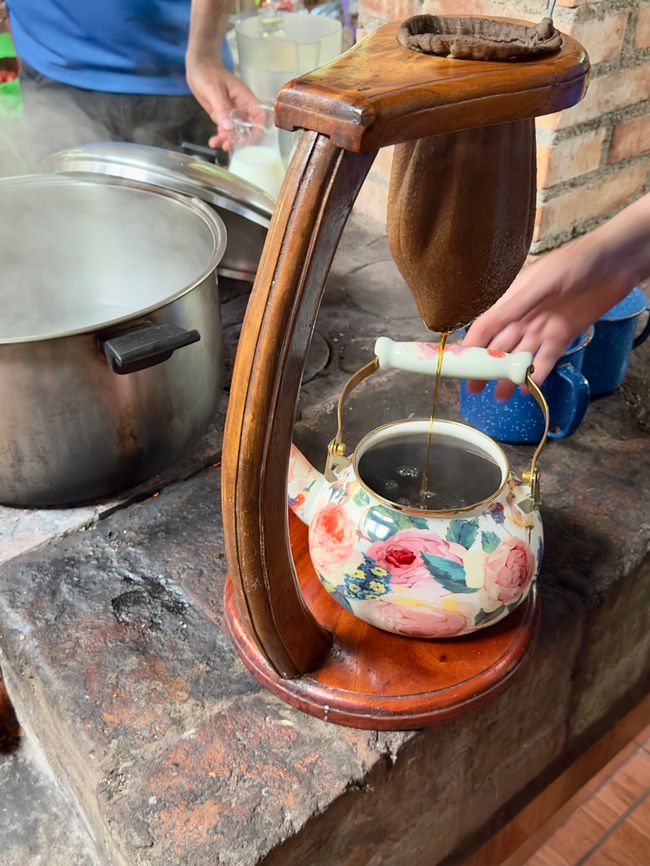 Ecco come si prepara il caffè.