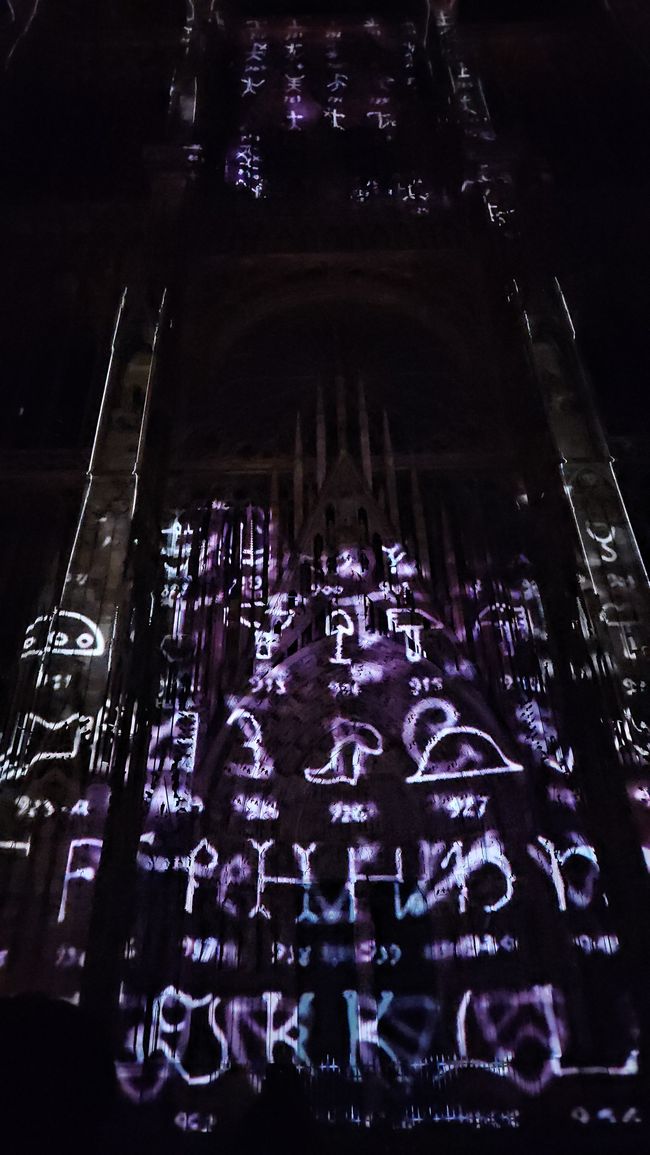 2026 - August - Lichtshow am Straßburger Münster