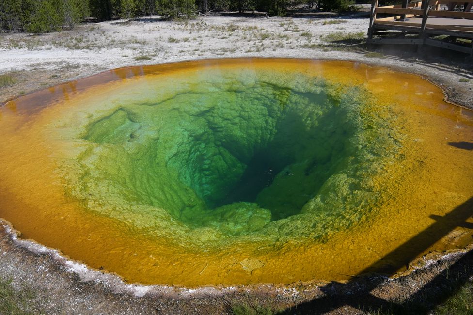 Bassin supérieur des geysers - Piscine Morning Glory