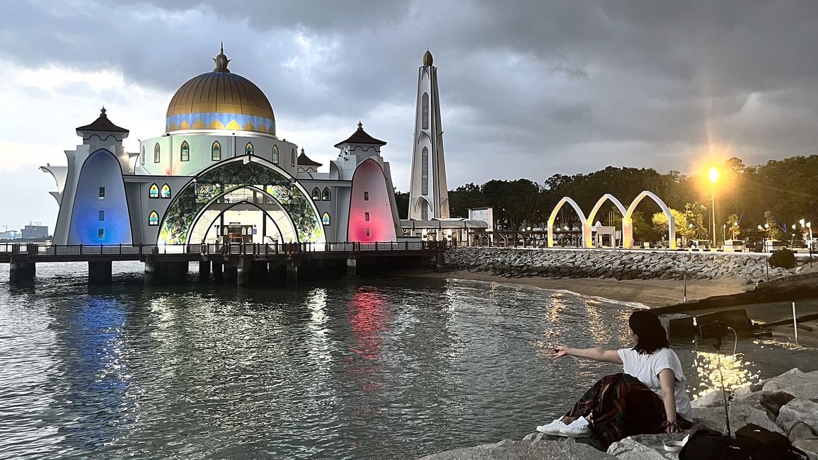 Schwimmende Moschee Malakka