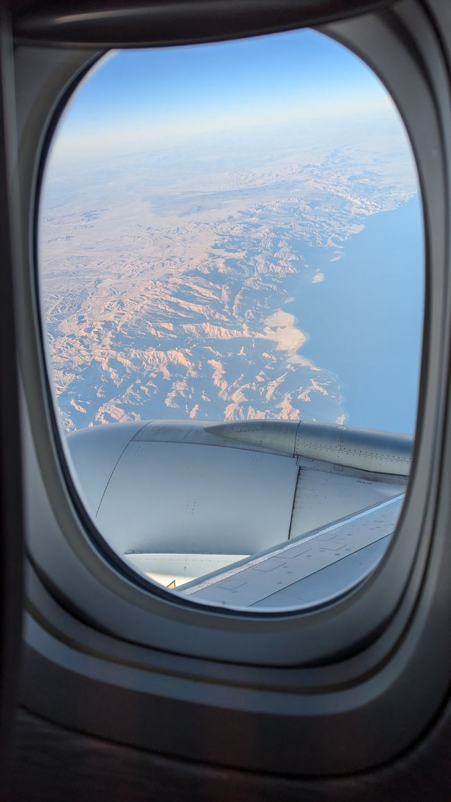 与阿联酋航空的返程航班