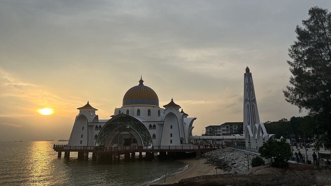 Schwimmende Moschee in Malakka