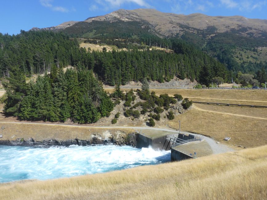 Fino alla diga del lago Hāwea
