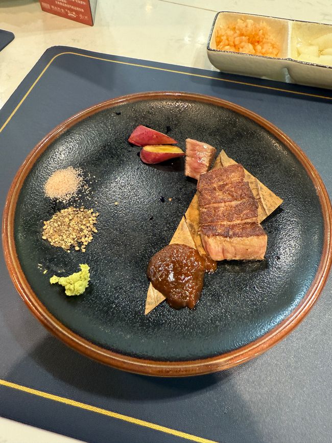 Comida Omakase el primer día.