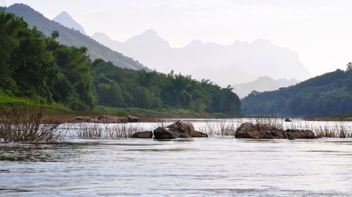 Auf dem Mekong